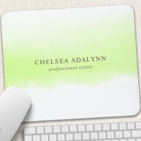 Ombre Green Watercolor Minimalist Business