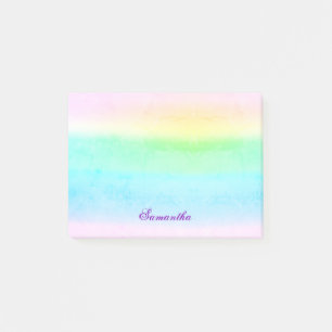 Ombre Grunge Pastel Green Post-It Notes