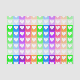 Ombre Hearts Tissue Paper