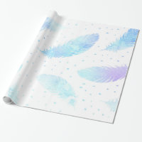 *~* Ombre Lavender Feathers on White