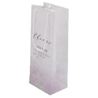 Ombre Lavender Purple Silver Foil Cheers Wedding