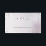 Ombre Lavender Purple Silver Wedding Table Number Place Card<br><div class="desc">Ombre Lavender Purple Silver Foil Frosted Watercolor Wedding Design with hand painted watercolor wash fading pastel light purple background texture. A Chic and Modern Look for a spring or summer wedding, with soft pastel colour palette : lilac lavender purple, and silver faux foil veins and details, and a modern trendy...</div>