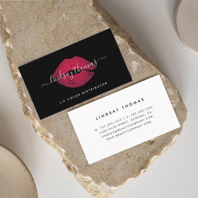 Ombre Lips Signature Business Card (Creator Uploaded)
