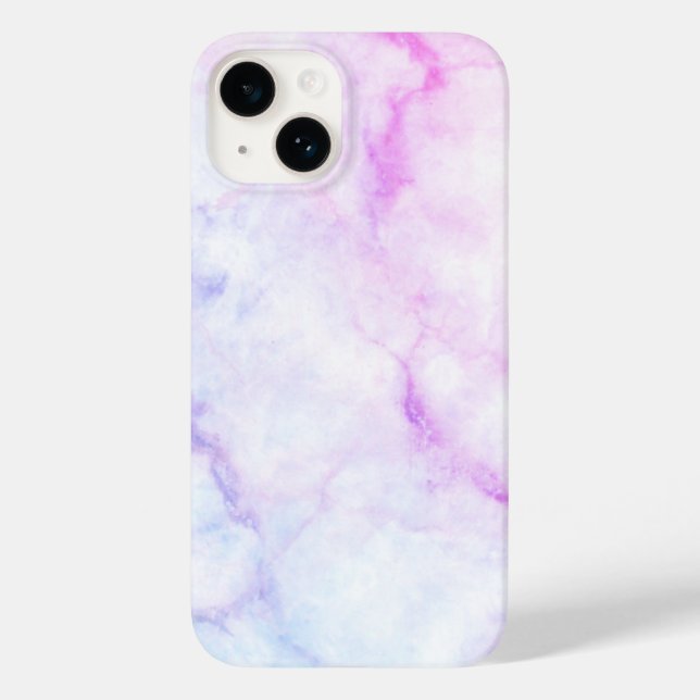Ombre Marble Pink Purple Blue Gradient Phone Case (Back)
