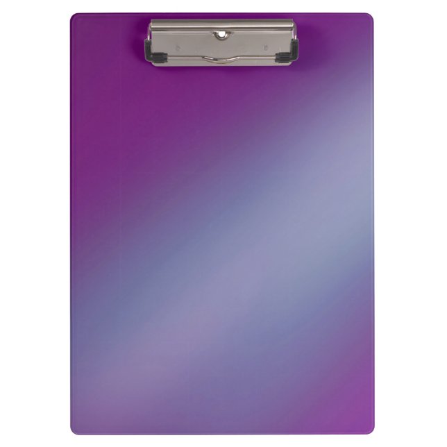 Ombre Moonlight Double Stripe blue purple Clipboard (Front)