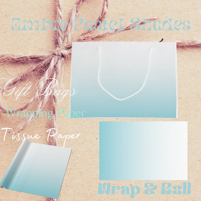 Ombre Pastel Shades Large Gift Bag (Creator Uploaded)