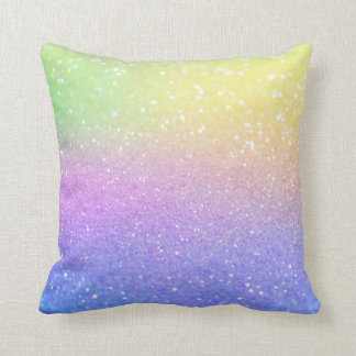 Ombre Pastel Sparkling Glitter Cushion