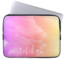 Ombre Pastel Swan Feathers