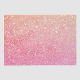 Ombre Pink Peach Glitter All Occasion Tissue Paper