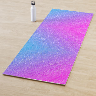 Ombre Pink Purple Blue Yoga Mat