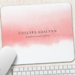 Ombre Pink Watercolor Minimalist Business Mouse Pad<br><div class="desc">Ombre Pink Watercolor Minimalist Business Mouse Pad. Perfect for a feminine business look for hair stylists,  makeup artist,  cosmetologist,  and more!</div>