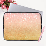 Ombre Pink Yellow Glitter Sparkles Laptop Sleeve<br><div class="desc">Ombre Pink Yellow Glitter Sparkles laptop sleeve</div>