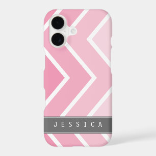Ombre Pink Zig Zag Chevrons Pattern