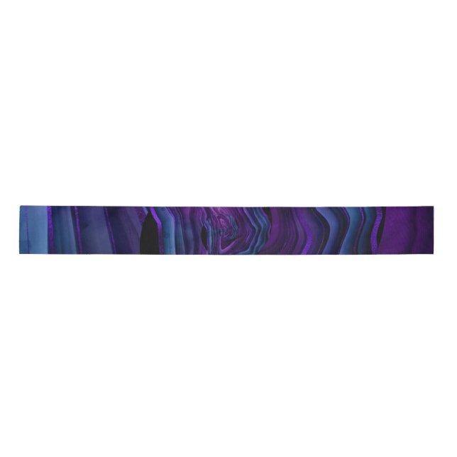 Ombre Purple Malachite Sstone Satin Ribbon (Front)