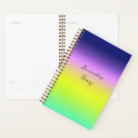 Ombre purple yellow green spring summer colours planner<br><div class="desc">Ombre purple yellow green spring summer colours right neon fluorescent gradient rainbow</div>