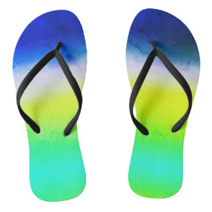 Ombre purple yellow green spring summer colours ri jandals