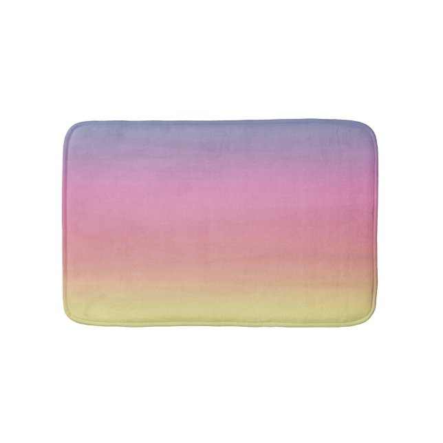 Ombre Rainbow. Bath Mat (Front)