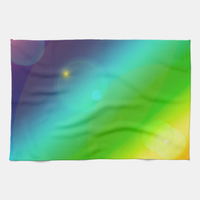 ombre rainbow tea towel (Horizontal)