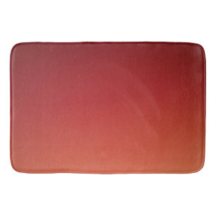 Ombre Red Brown  Bath Mat