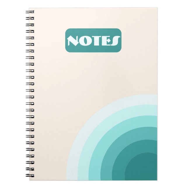 Ombre Ripples Notebook (Front)