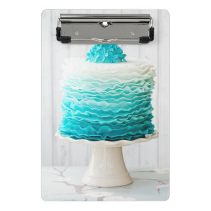 Ombre ruffle cake mini clipboard