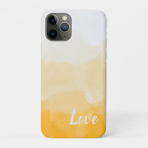 Ombre Saffron and Sunlight Yellow Love Gradient Case-Mate iPhone Case
