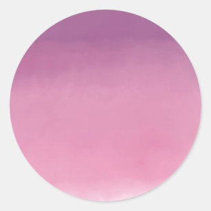 Ombré shades of purple  classic round sticker