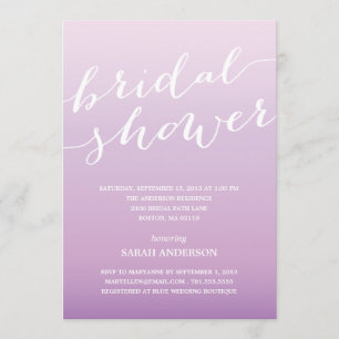 OMBRE SHOWER   BRIDAL SHOWER INVITATION