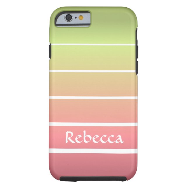 Ombre Stripes Case-Mate iPhone Case (Back)
