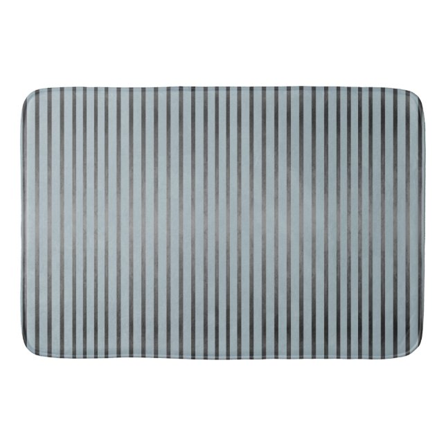 Ombre Stripes Pattern Bath Mat (Front)