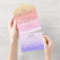 Ombre Sunset Rainbow Elegant CUSTOM BAT MITZVAH