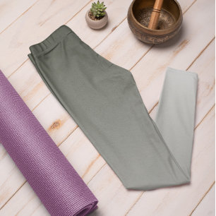 Ombre Trend Colour Dark Forest Grey Pastel Legging