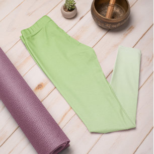 Ombre Trend Colour Kiwi Green - Pastel Leggings