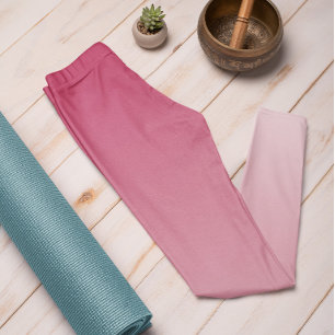Ombre Trend Colour Vibrant Magenta Pastel Leggings