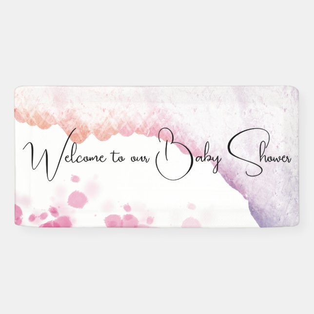 Ombre Watercolor Banner (Horizontal)
