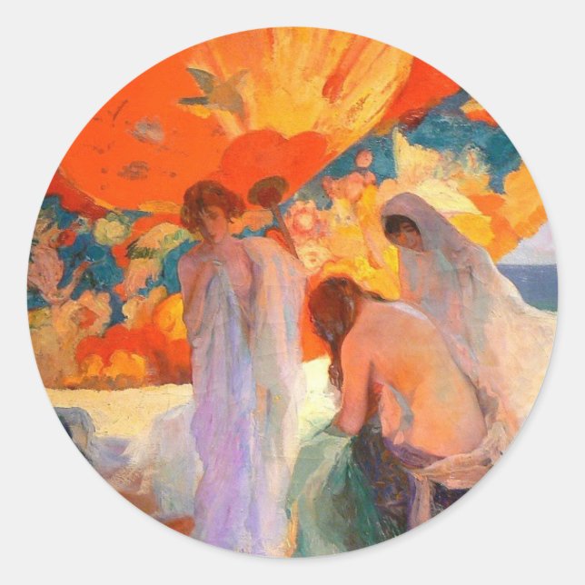 Ombres reflectides by LLUÍS MASRIERA Classic Round Sticker (Front)