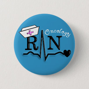Omcology Nurse RN Gifts QRS Design 6 Cm Round Badge