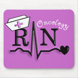 Omcology Nurse RN Gifts QRS Design Mouse Pad
