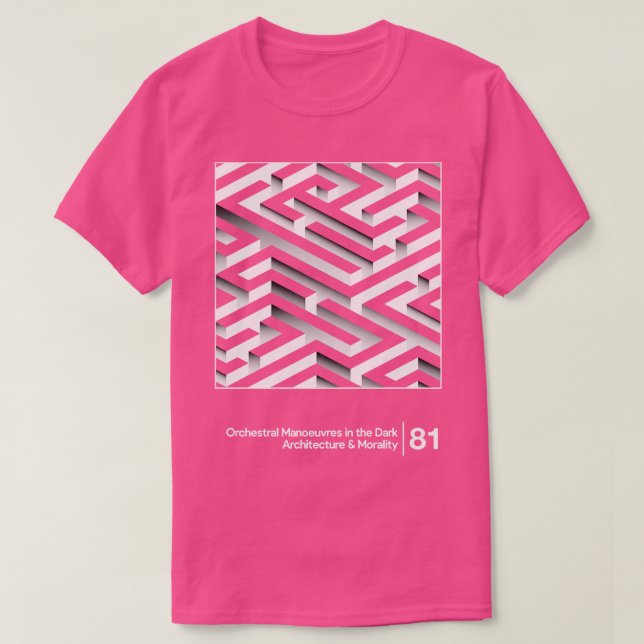 OMD Architecture Morality Minimal Style Graphic Ar T-Shirt (Design Front)