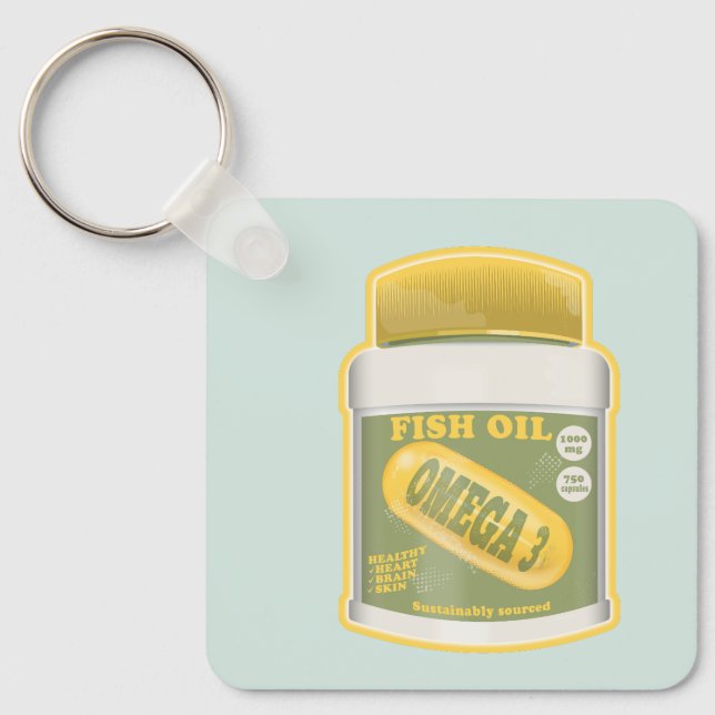 Omega 3 fish oil key ring (Front)