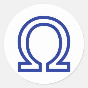 Omega Classic Round Sticker