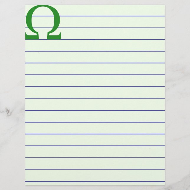 Omega Customised Letterhead (Front)