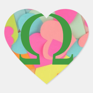 Omega Heart Sticker