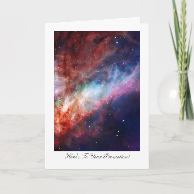 Omega Nebula, Messier 17 - Congrats on Promotion Card (Front)
