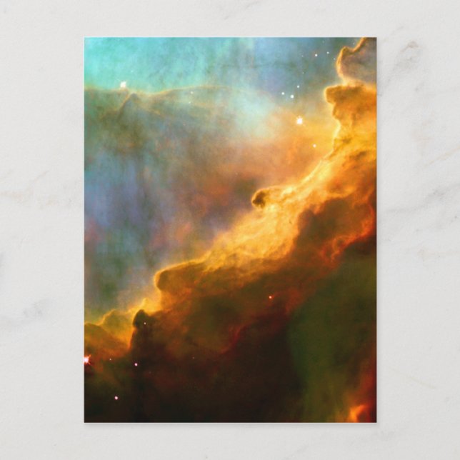 Omega Swan Nebula Hubble Space Postcard (Front)