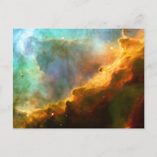 Omega Swan Nebula Hubble Space Postcard