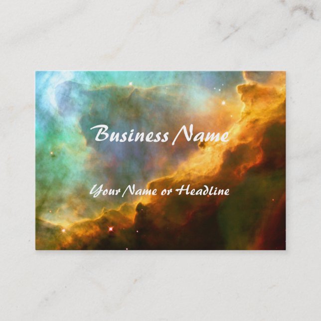 Omega / Swan Nebula (Hubble Telescope) Business Card (Front)