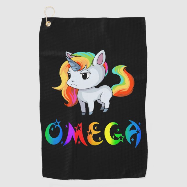 Omega Unicorn Golf Towel (Front)