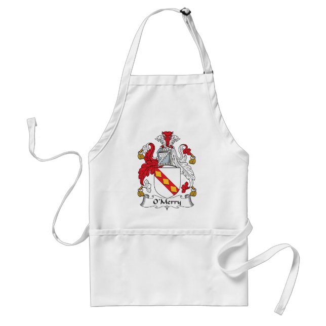 O'Merry Family Crest Standard Apron (Front)