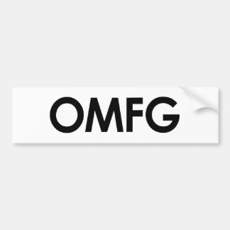 Omfg Bumper Sticker
